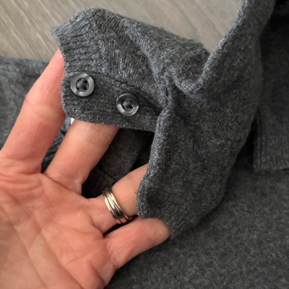 GAP 12-18 month Gray Cozy One-Piece - Picture 3 of 6